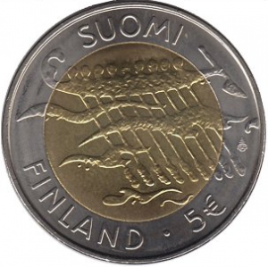 FINLAND 5 EURO 2007 - 90 YEARS INDEPENDENCE  